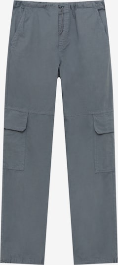 Pull&Bear Pantalon cargo en bleu-gris, Vue avec produit