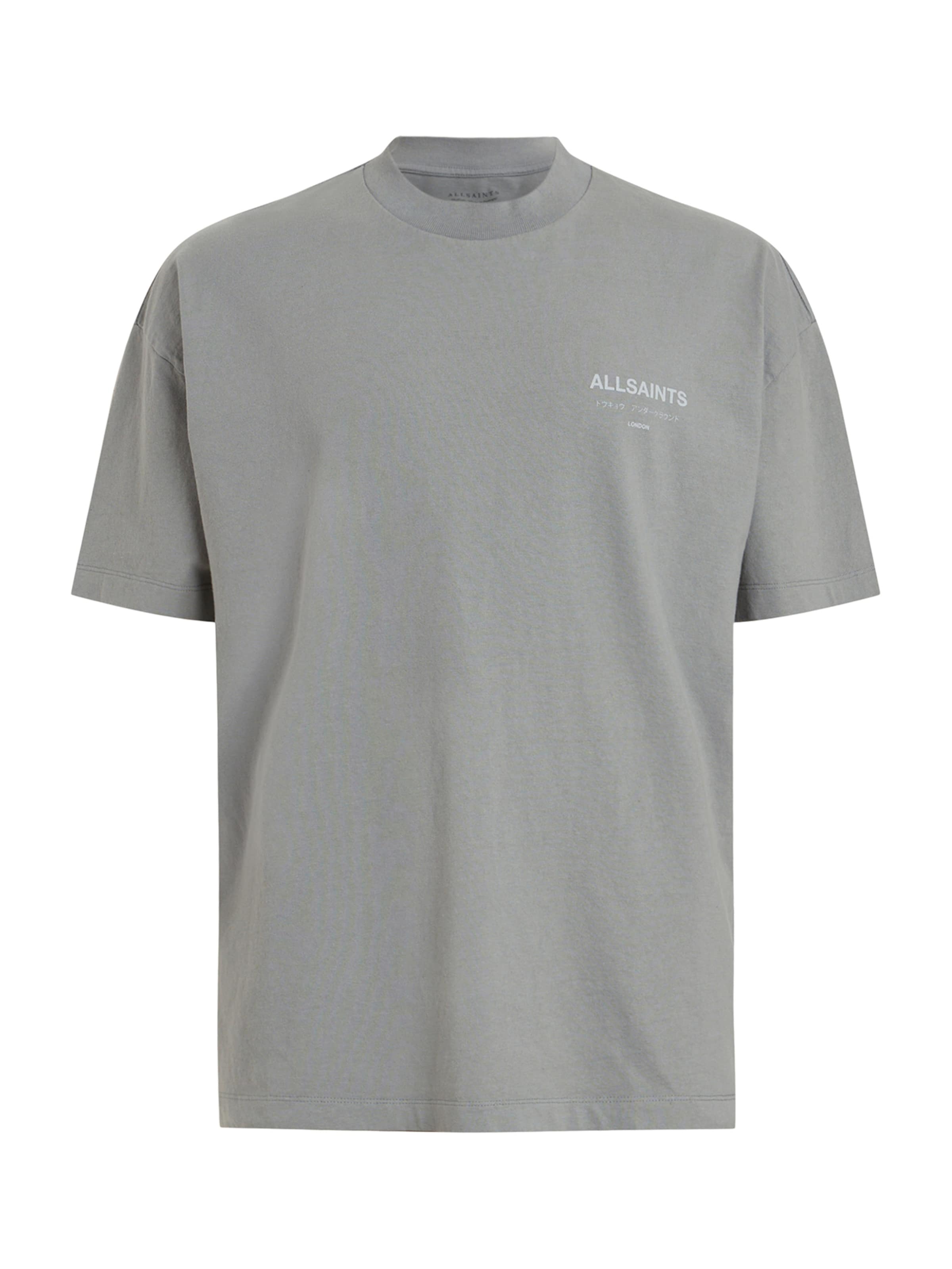 AllSaints Póló 'Underground' - szürke: elől