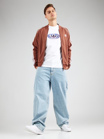 Veste de survêtement 'Adicolor Classics SST' ADIDAS ORIGINALS en marron