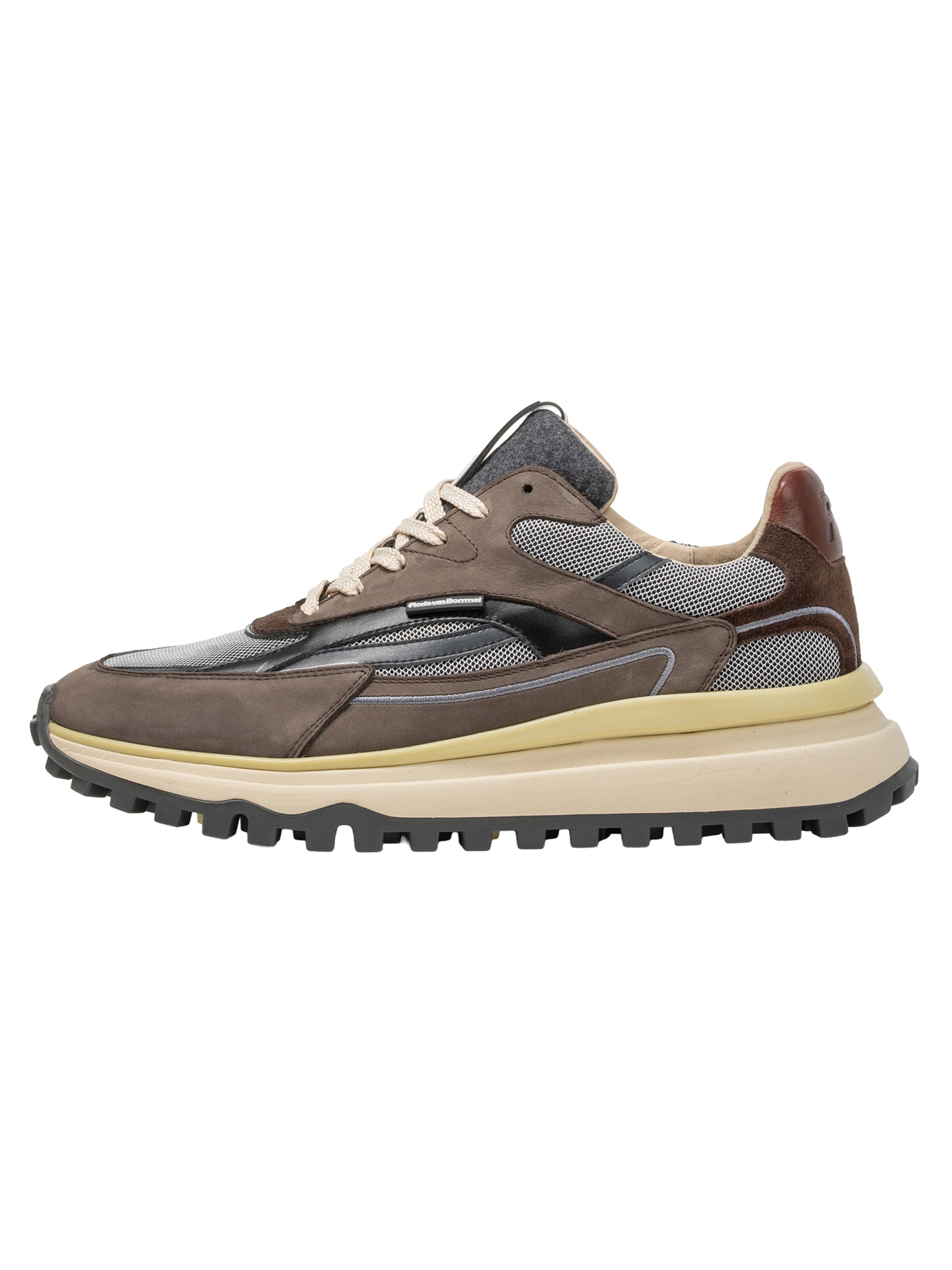 Floris van Bommel Platform trainers 'De Gripper 02 ' in 44,5 in Taupe / Black / White, Item view