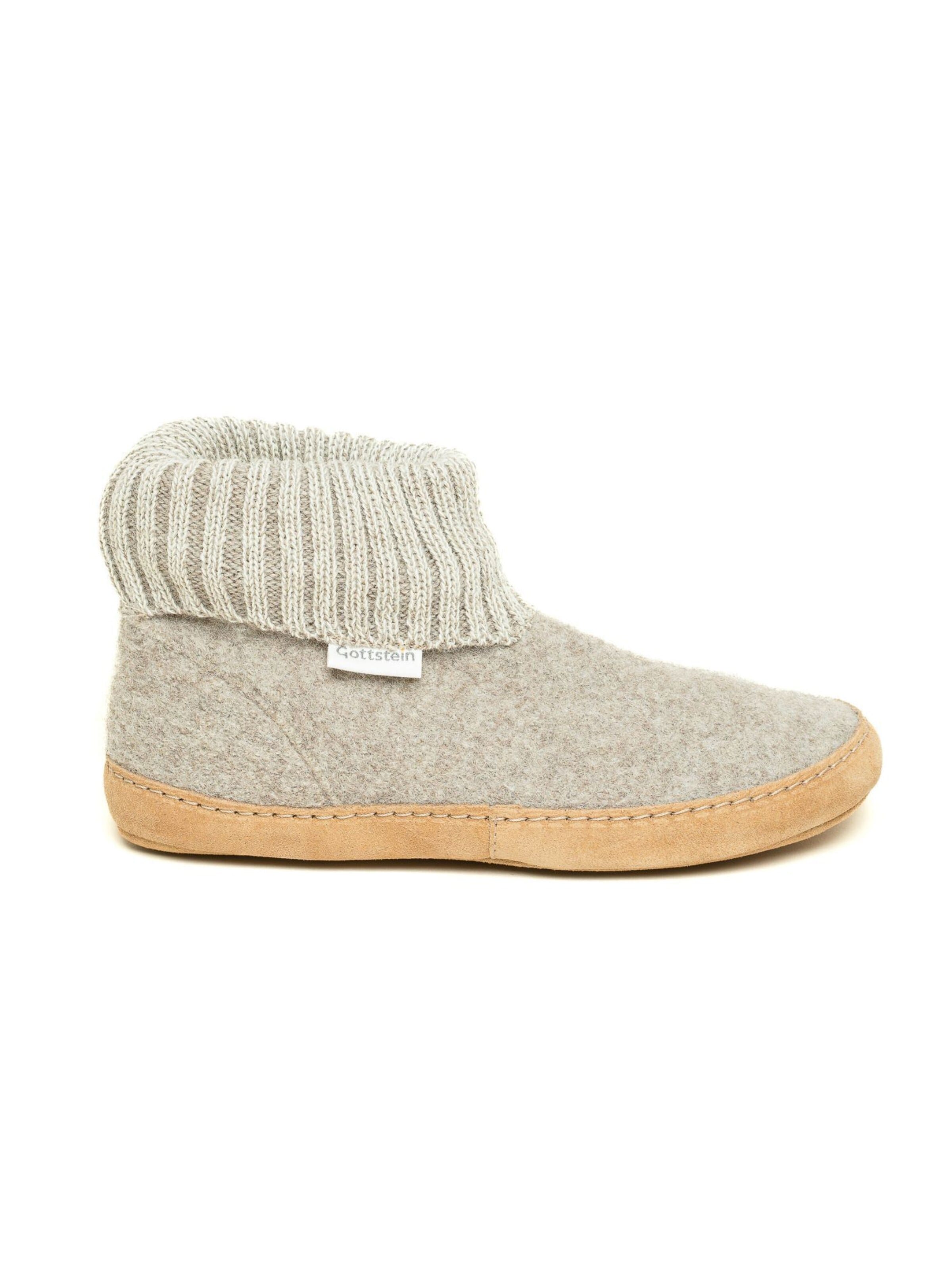 Gottstein Slippers 'Hüttenschuhe Dakota' in Beige
