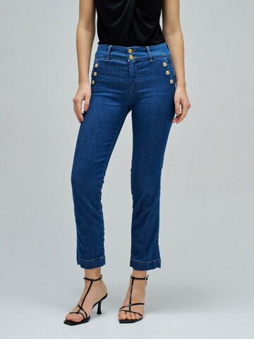 Salsa Jeans Slimfit Chino in Blauw: voorkant