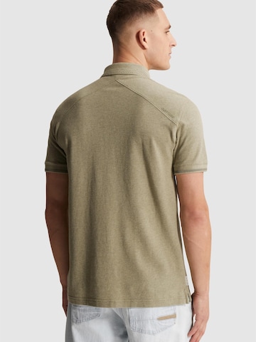 Maglietta 'Slim fit polo shirt with allover texture' di CAST IRON in verde