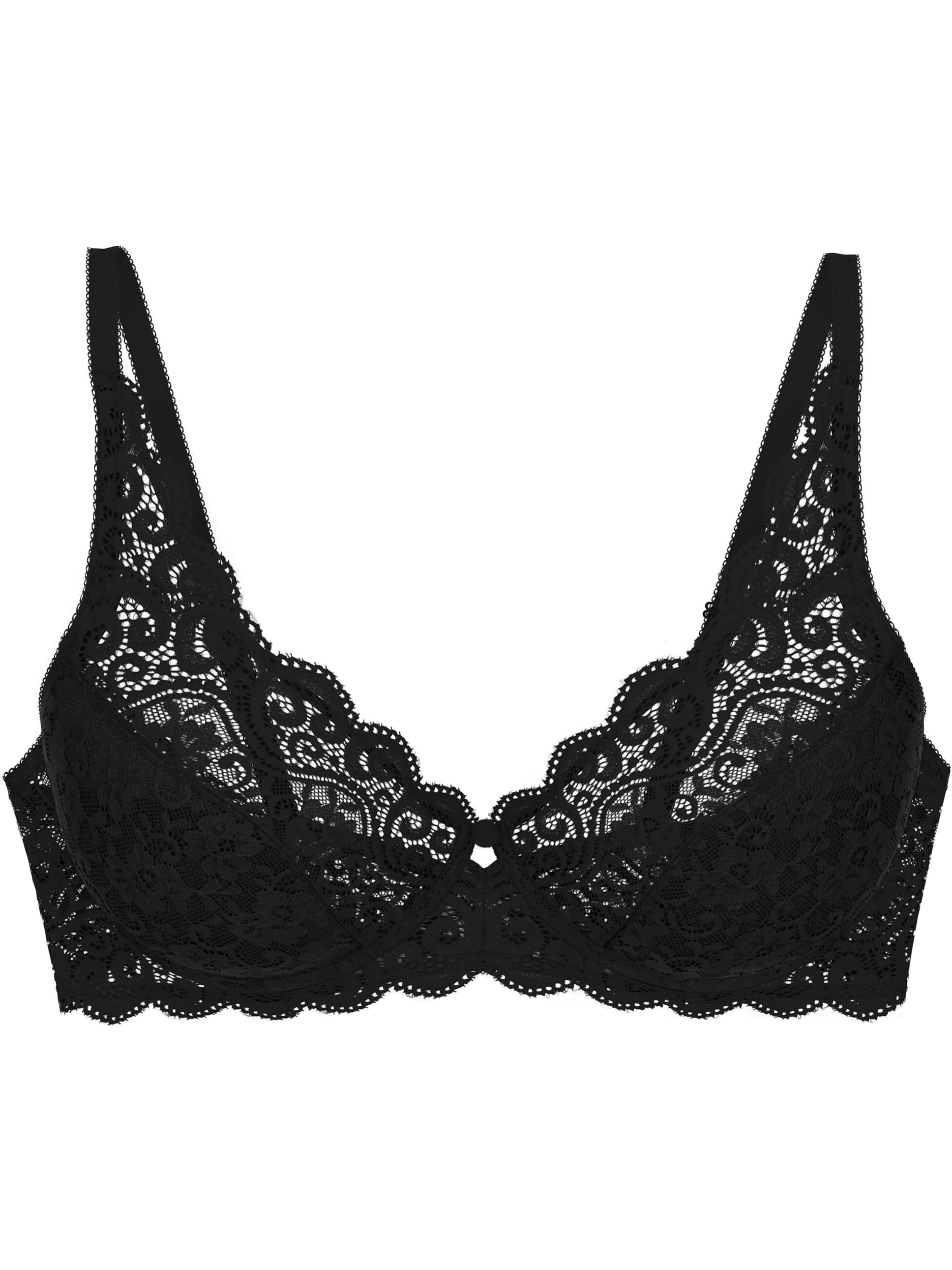 TRIUMPH T-shirt Bra ' Amourette ' in Black: front
