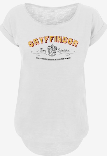 F4NT4STIC T-Shirt 'Harry Potter Gryffindor Team Quidditch' in gelb / dunkelrot / schwarz / weißmeliert, Produktansicht