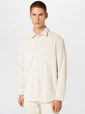 ABOUT YOU Limited Regular fit Button Up Shirt 'Niklas' in Beige: front