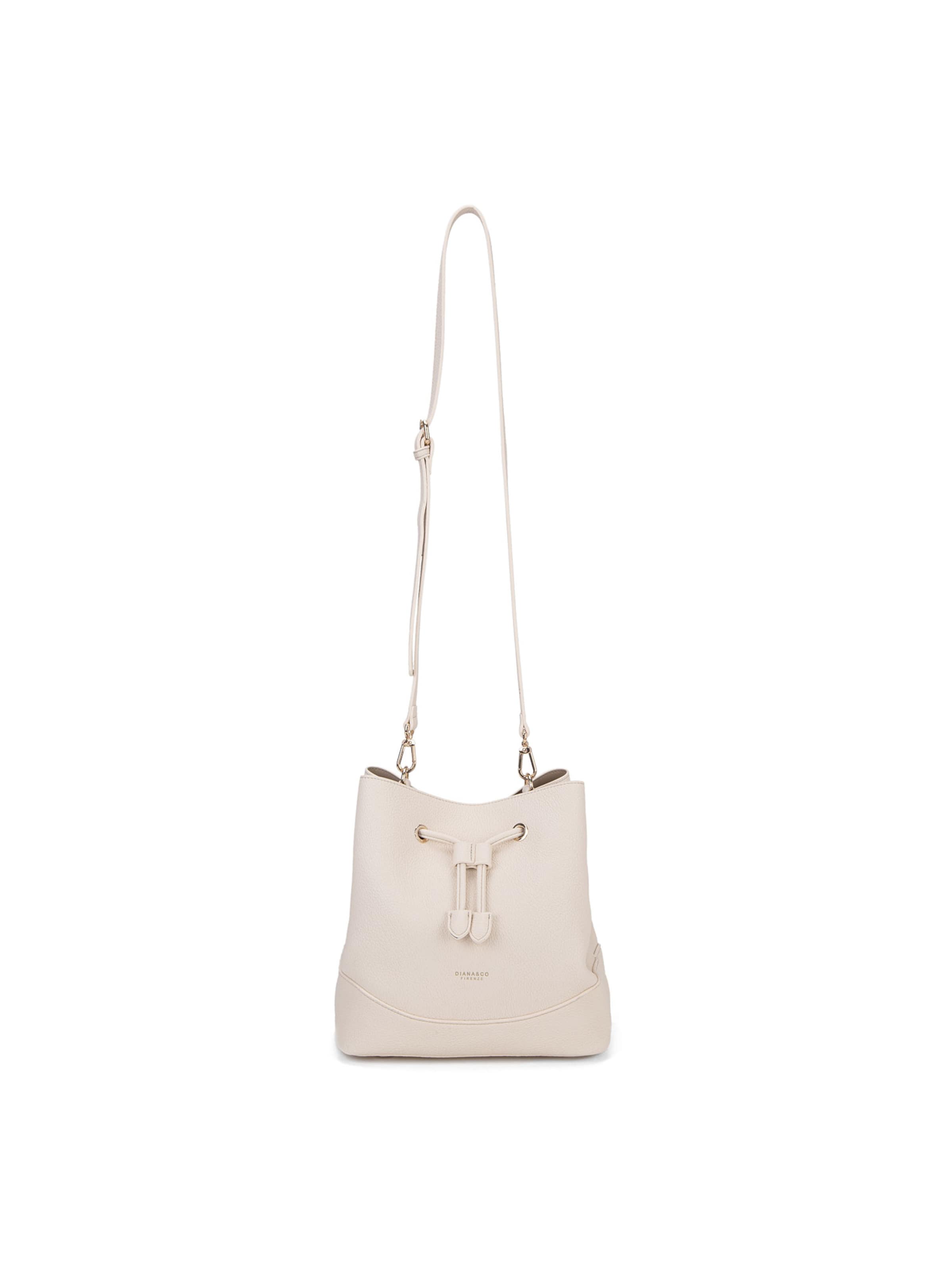 Borsa a mano 'Borsa a Mano Donna Vegan Leather con Coulisse e Tracolla Rimovibile' di Diana&Co. in marrone