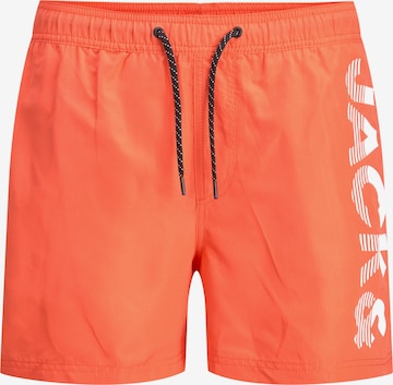JACK & JONES Ujumispüksid 'Crete', värv oranž: eest vaates