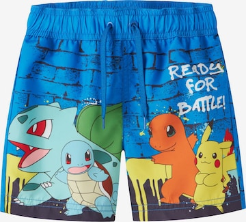 NAME IT Zwemshorts 'Pokémon' in Blauw: voorkant