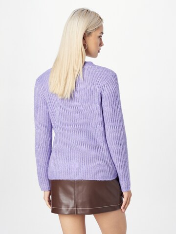 JDY Knit Cardigan 'MALACO' in Purple