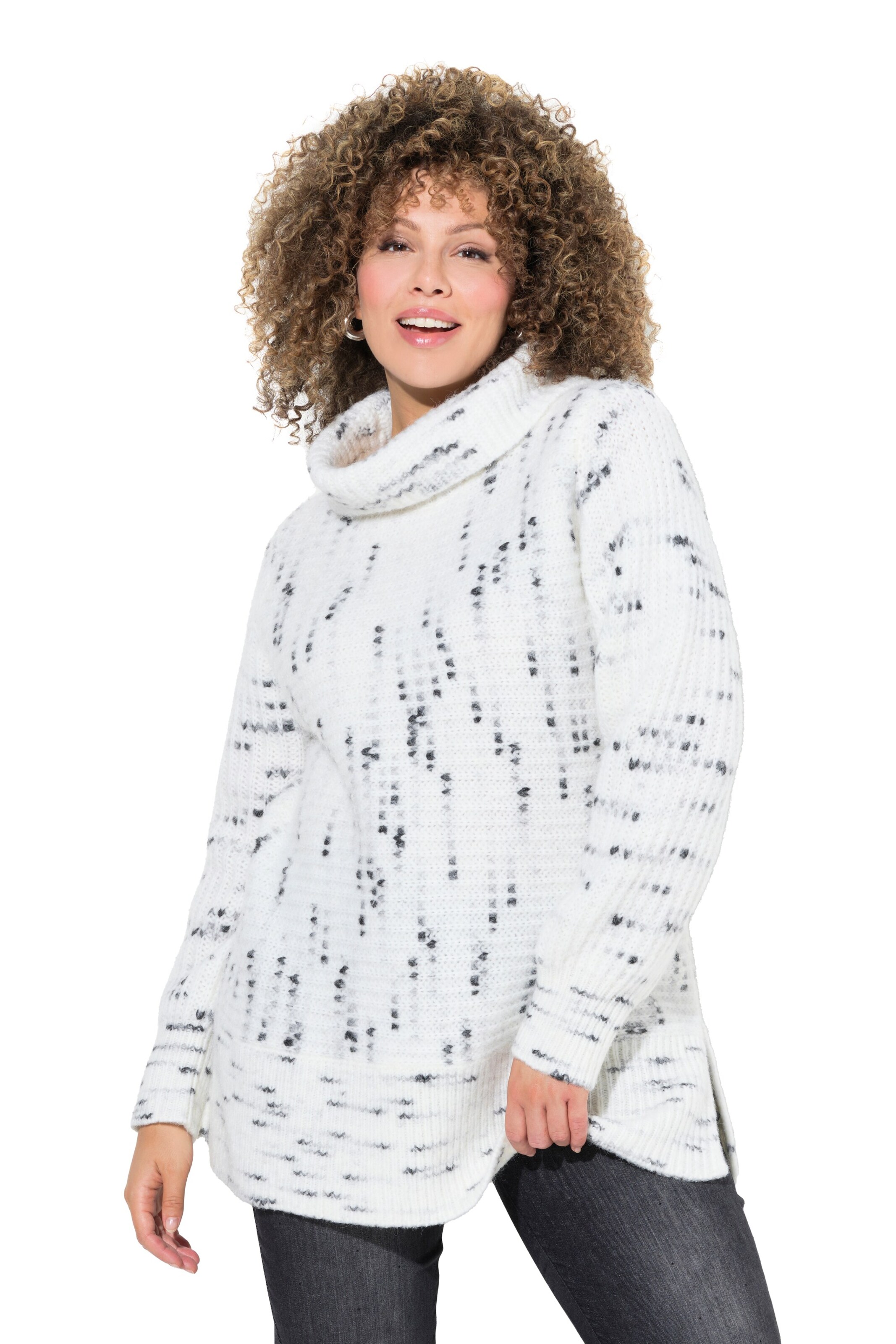 Ulla Popken Trui in Wit: voorkant