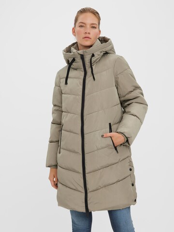 VERO MODA Wintermantel 'NORA' in Grijs: voorkant