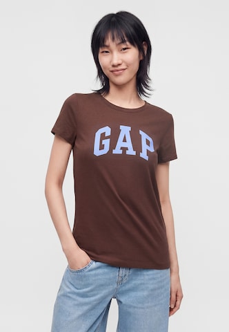 GAP Μπλουζάκι 'CLASSIC' σε καφέ
