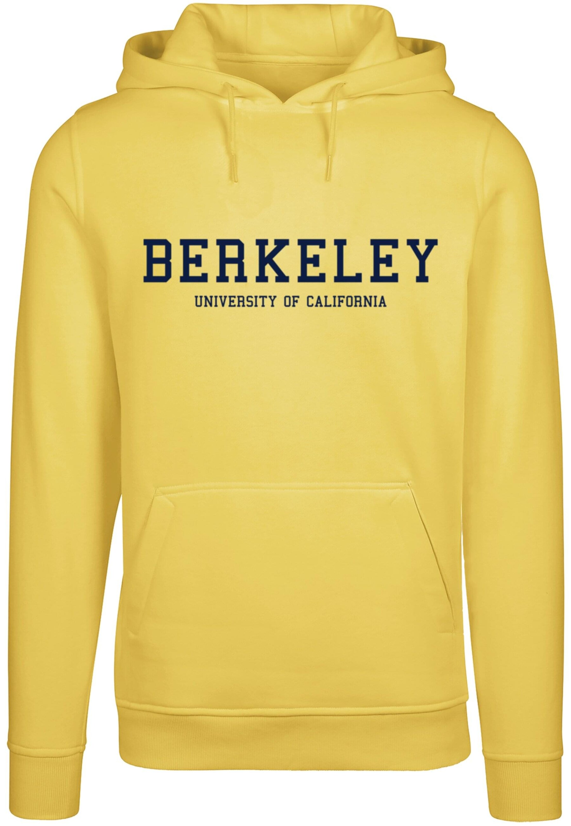 Merchcode Sweatshirt 'Berkeley University' in Yellow: front
