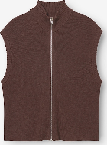 Cardigan 'Oslo' rethinkit studios en marron : devant