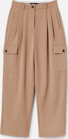 Regular Pantalon cargo Desigual en beige : devant