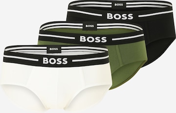 BOSS Black Panty in Green: front