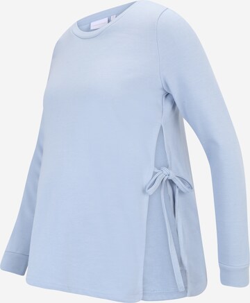 Sweat-shirt 'Sylvana' MAMALICIOUS en bleu : devant