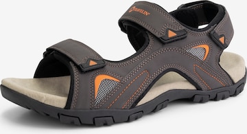 Travelin Sandalen 'Volda ' in Bruin: voorkant