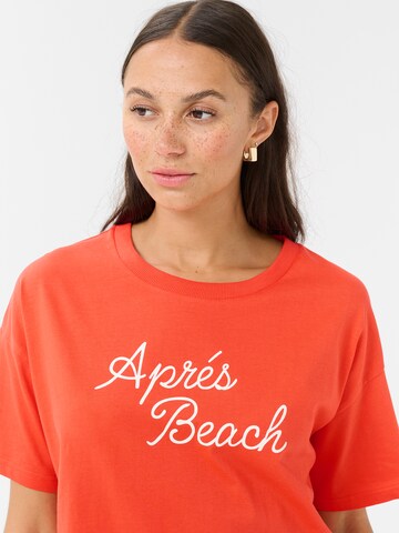 T-shirt 'KAVigga' Kaffe en rouge