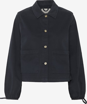 Cream Between-season jacket 'Berta' in Blue: front