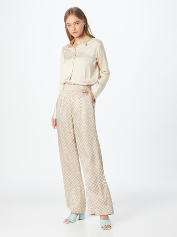 Wide Leg Pantalon Riani en beige