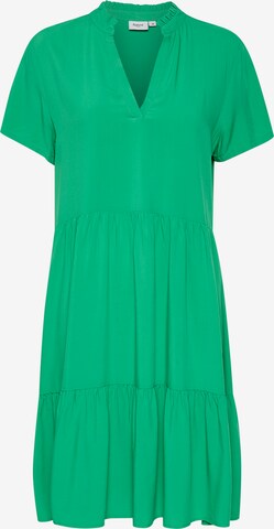 SAINT TROPEZ Blousejurk 'Eda' in Groen: voorkant