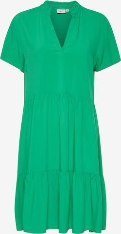 SAINT TROPEZ Skjortklänning 'Eda' i grön: framsida
