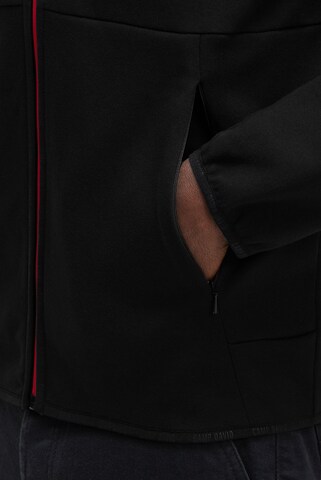 CAMP DAVID Zip-Up Hoodie in Black