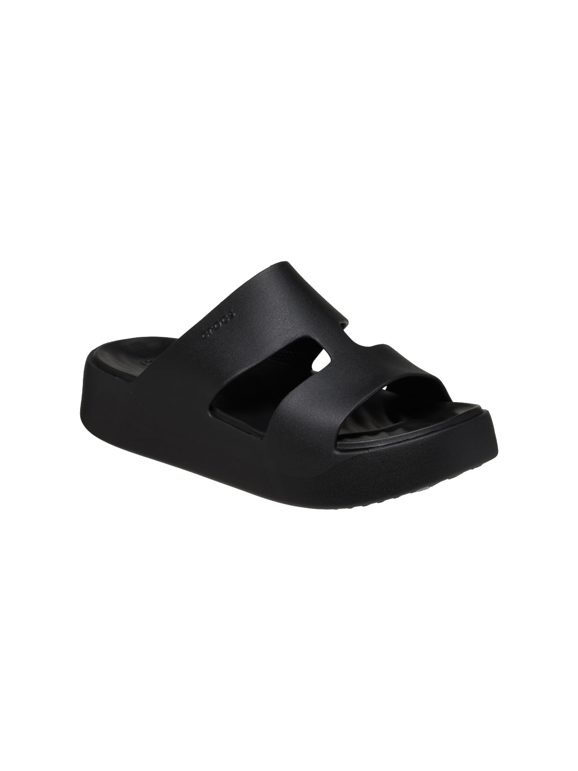 Crocs Sandal 'Getaway Platform-Sandalen zum Hineinschlüpfen' in Black: front