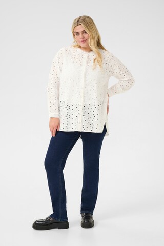 KAFFE CURVE Bluse 'Salina' i hvid