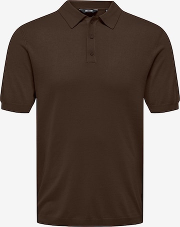 Only & Sons Shirt 'ONSWyler' in Brown: front