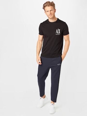 ARMANI EXCHANGE - Camiseta en negro