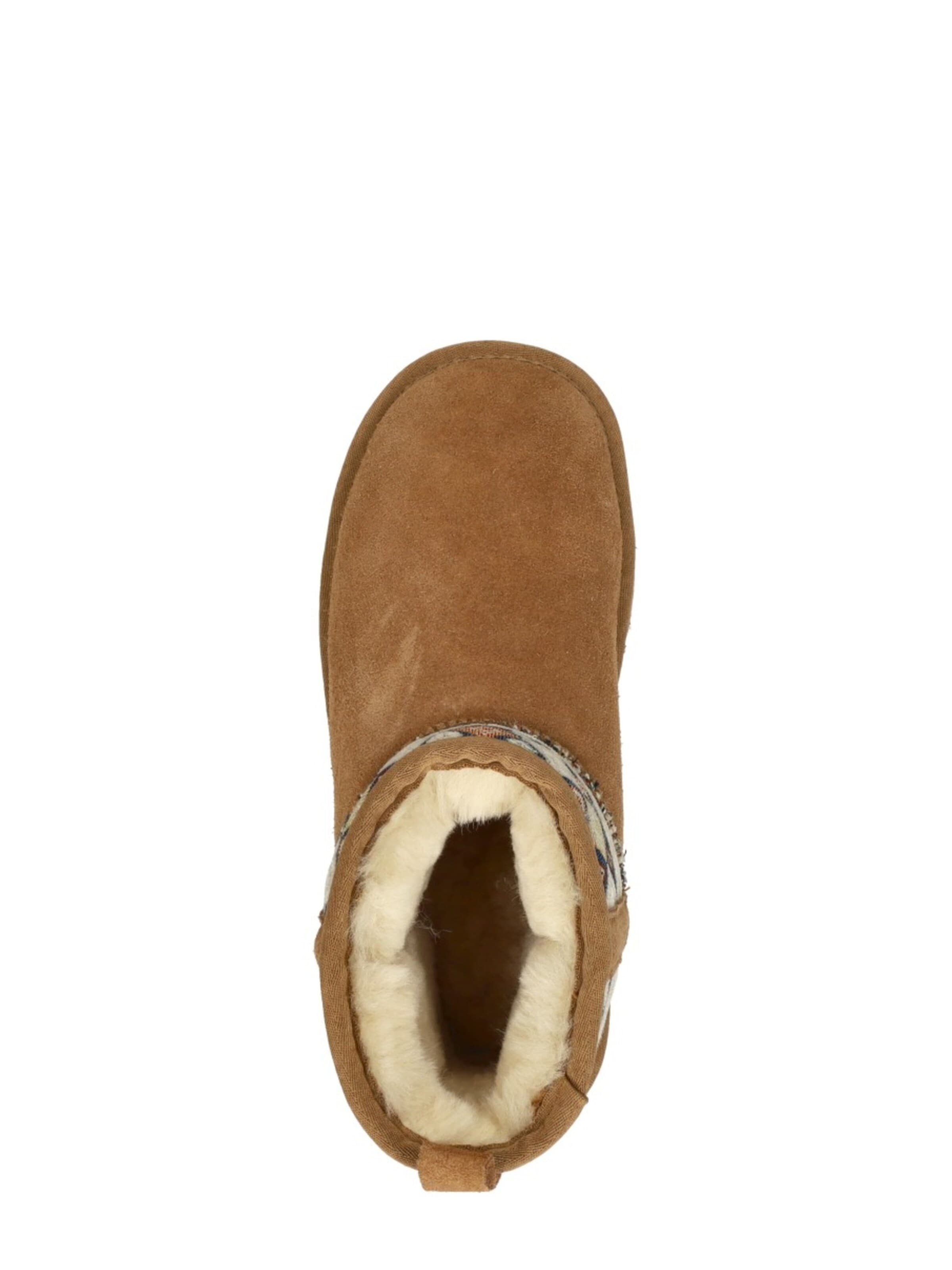 Warmbat Boots 'Wallaby-Print' in Brown