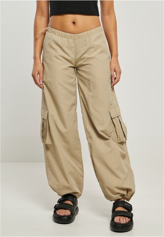 Effilé Pantalon cargo Urban Classics en beige : devant