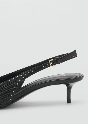 MANGO Slingpumps 'Natu' in Schwarz