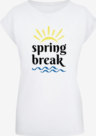 Maglietta 'Spring Break' di Merchcode in bianco: frontale