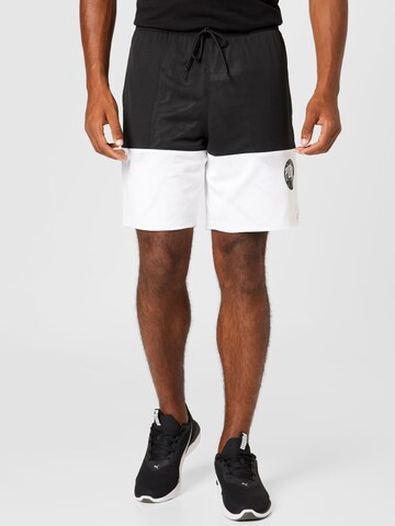 PUMA Ohlapna forma Športne hlače | črna barva: sprednja stran