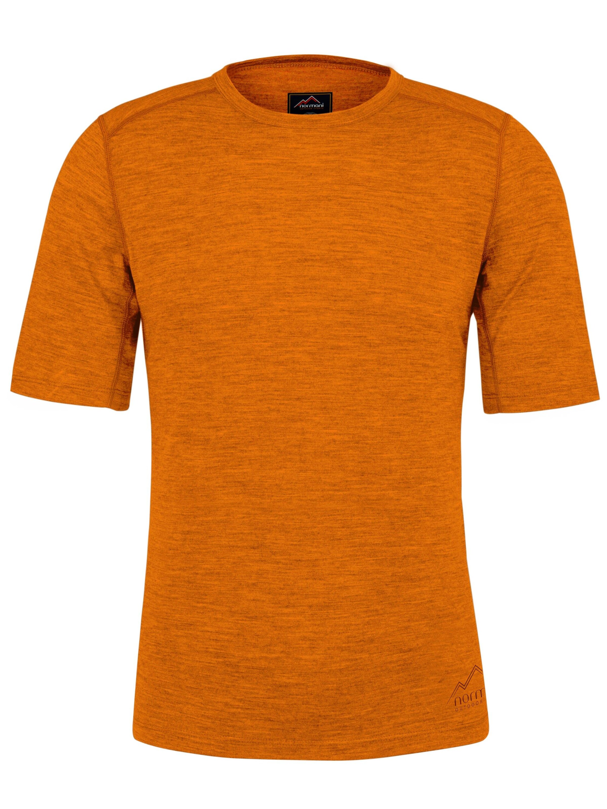 normani Functioneel shirt 'Darwin' in Oranje: voorkant