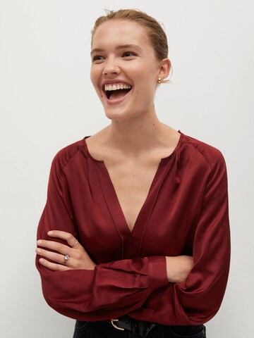 MANGO Blouse 'Rouge' in Rood: voorkant