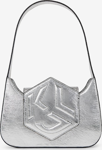 KARL LAGERFELD JEANS Schultertasche in Silber: predná strana