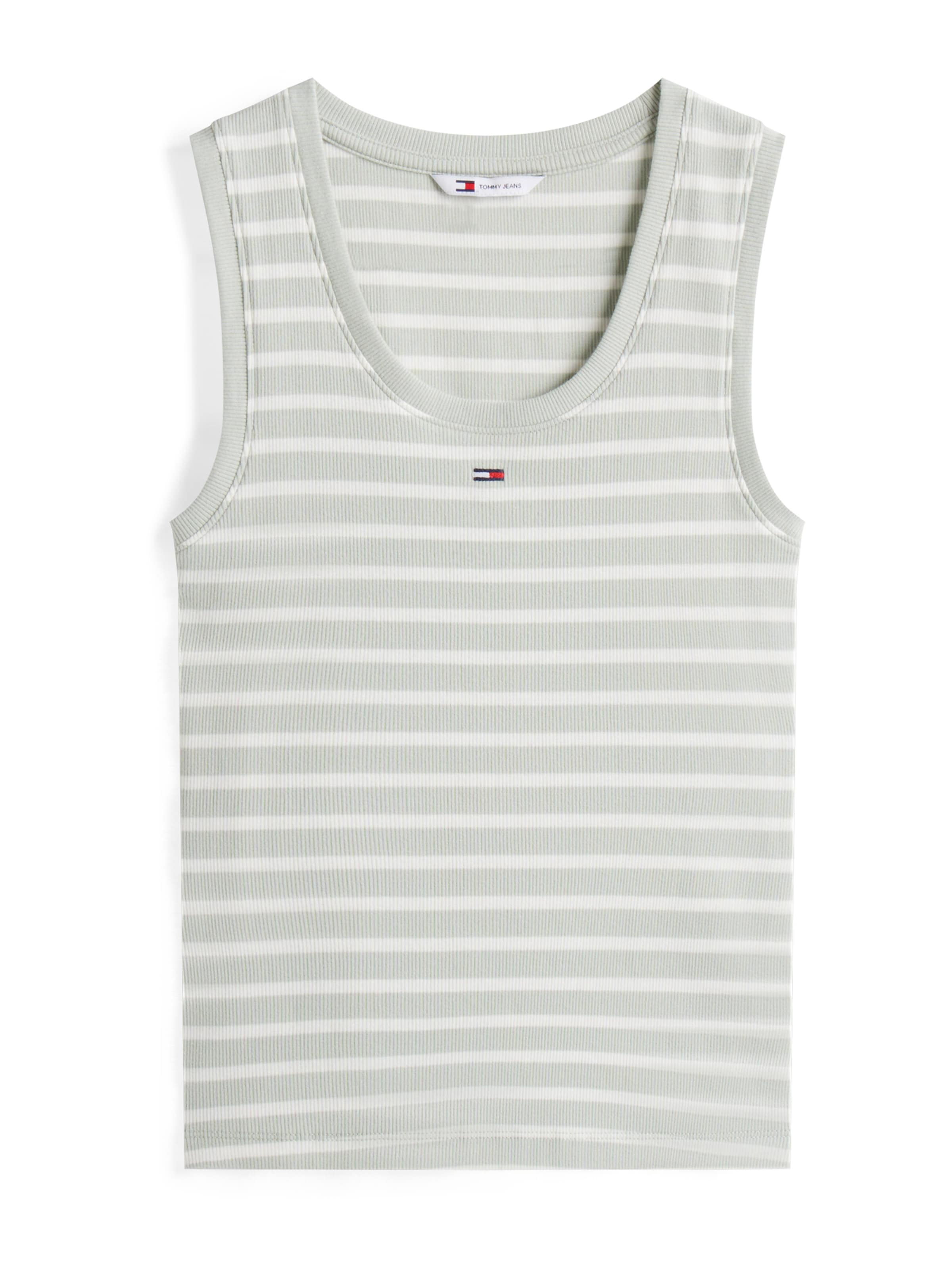 Tommy Jeans Τοπ 'Essential' σε πράσινο: μπροστά