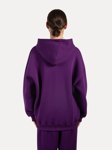 Smilodox Lyanna Basic Zipper Hoodie in Lila
