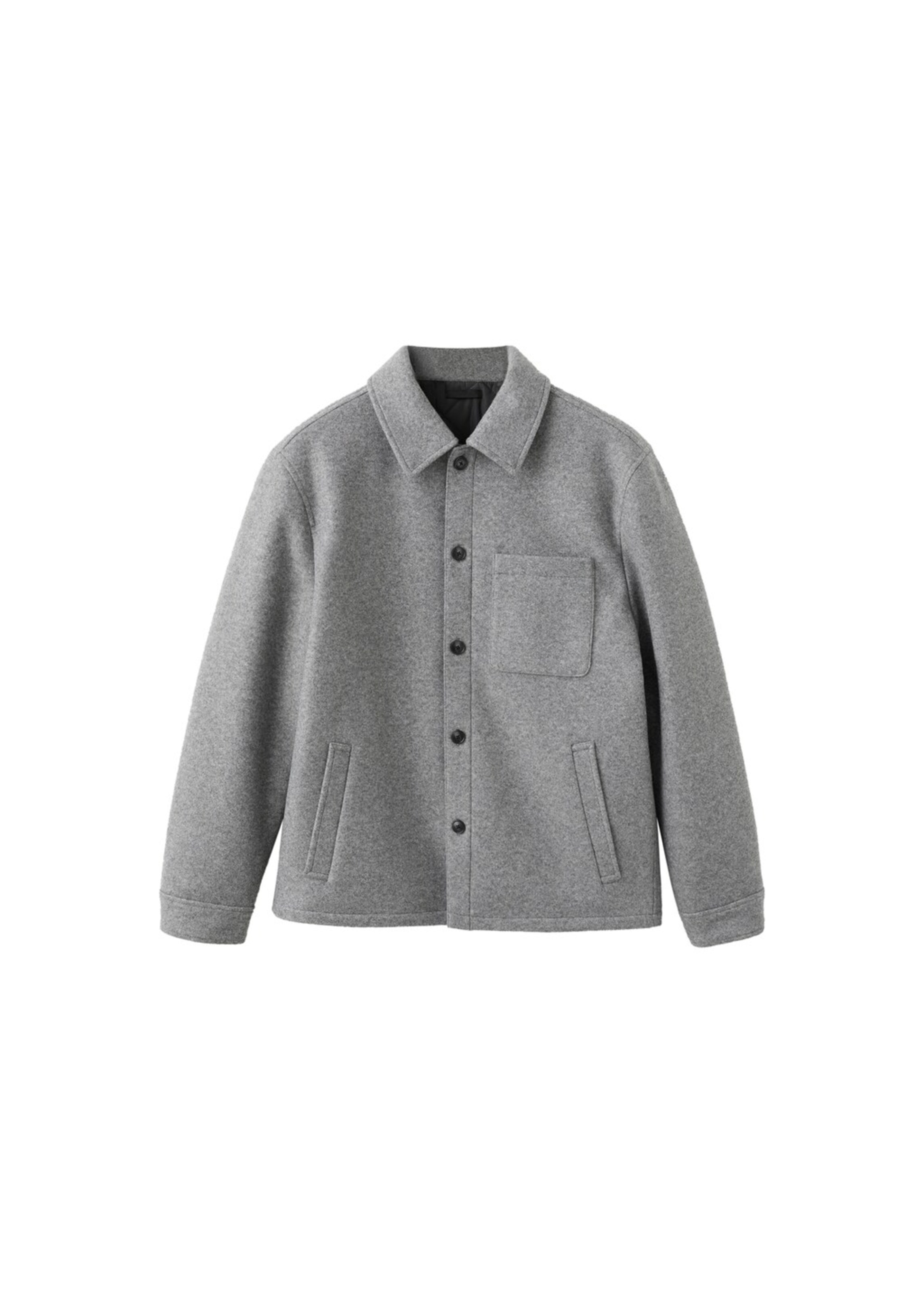 MANGO MAN Between-Season Jacket 'Ellis' in Grey: front