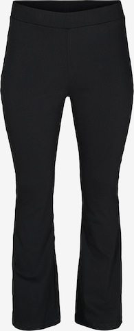 Zizzi - Acampanado Pantalón 'Olivia' en negro: frente