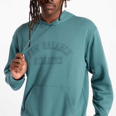 new balance Sweat-shirt en vert pastel / noir, Vue avec produit