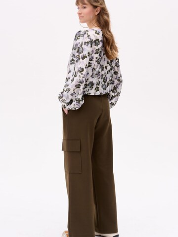 Blue Shadow Blouse in Mixed colors