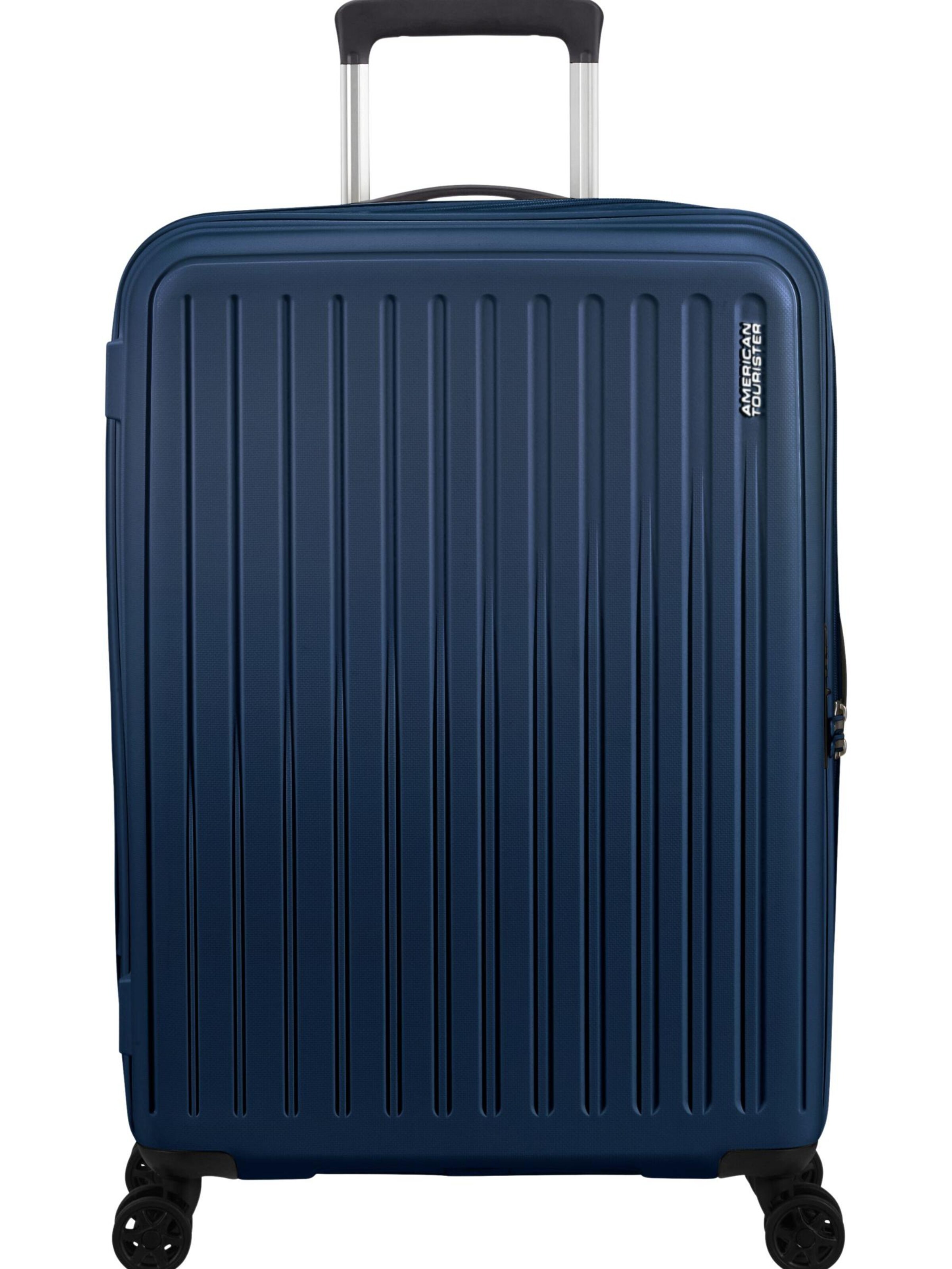 Trolley 'REJOY SPINNER 68/25 TSA' di American Tourister in blu: frontale