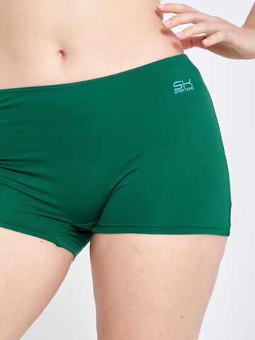 SPORTKIND Skinny Sporthose 'Short Tights'‌‌‌‌‌‌‌ in Grün
