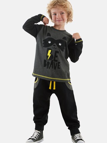 Survêtement 'Be Brave' Denokids en gris : devant